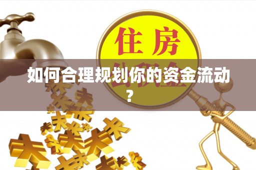 埔心如何合理规划你的资金流动？