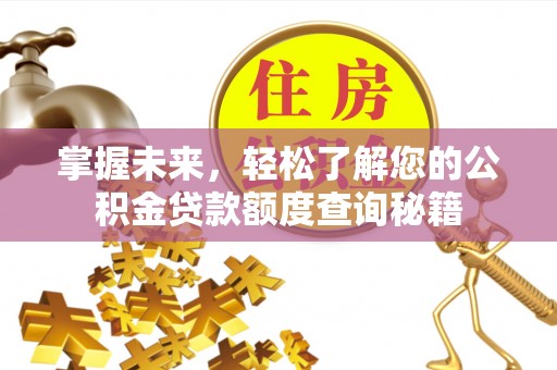 埔心掌握未来，轻松了解您的公积金贷款额度查询秘籍