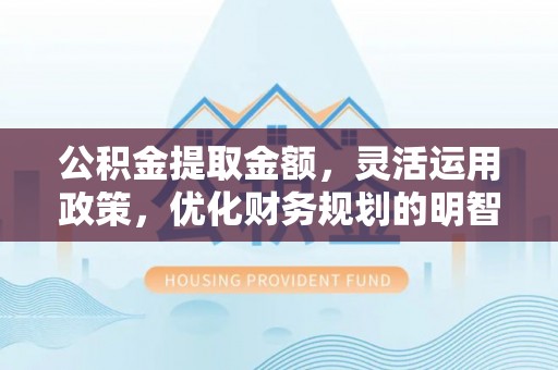 埔心公积金提取金额，灵活运用政策，优化财务规划的明智选择