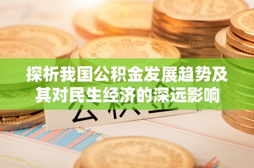 埔心探析我国公积金发展趋势及其对民生经济的深远影响