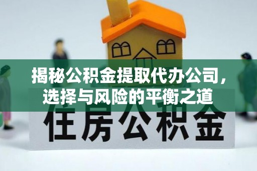 埔心揭秘公积金提取代办公司，选择与风险的平衡之道