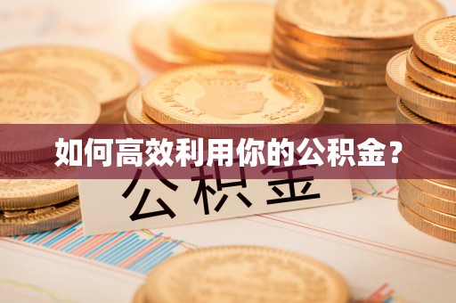 埔心如何高效利用你的公积金？