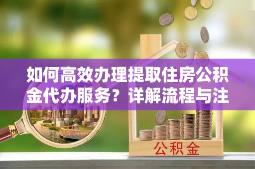 埔心如何高效办理提取住房公积金代办服务？详解流程与注意事项