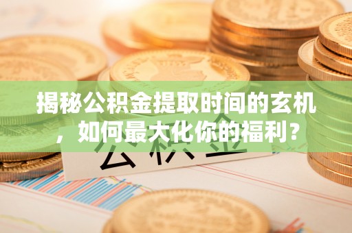 埔心揭秘公积金提取时间的玄机，如何最大化你的福利？